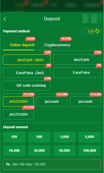 pak998 deposit